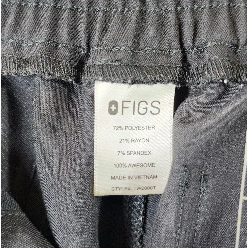 FIGS Technical Collection Cargo Scrub Pants Mens LT Tall 34x32.5 Black EUC